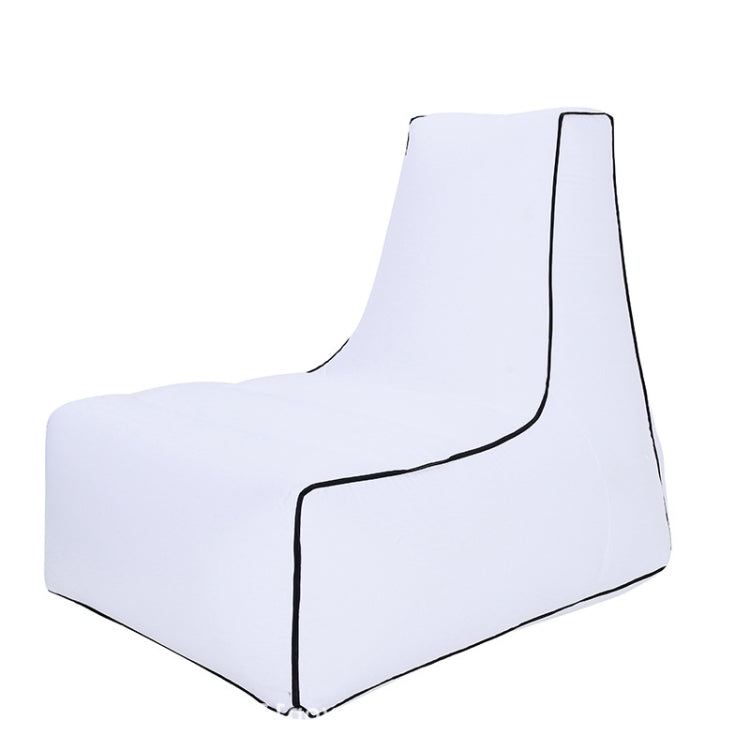 BB1082 Inflatable Sofa Inflatable Bed Outdoor Folding Portable Air Sofa Size: 85 x 80 x 75cm(White)