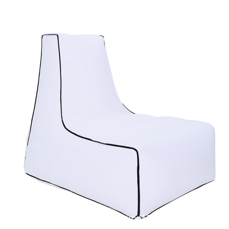 BB1082 Inflatable Sofa Inflatable Bed Outdoor Folding Portable Air Sofa Size: 100 x 90 x 80cm(White)