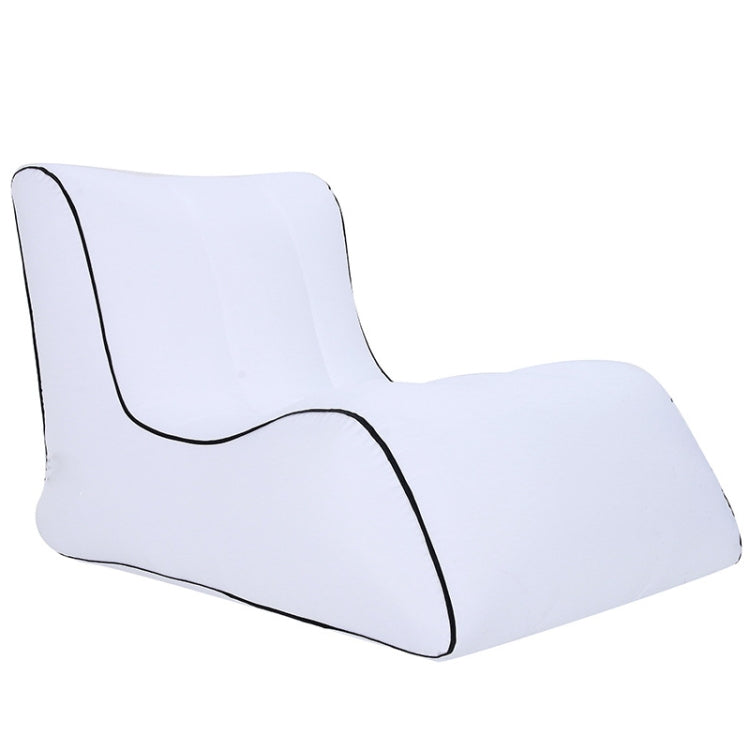 BB1803 Foldable Portable Inflatable Sofa Single Outdoor Inflatable Seat, Size: 90 x 70 x 65cm(White)