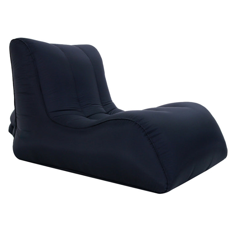 BB1803 Foldable Portable Inflatable Sofa Single Outdoor Inflatable Seat, Size: 90 x 70 x 65cm(Black)