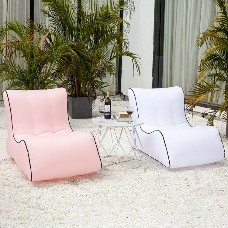 BB1803 Foldable Portable Inflatable Sofa Single Outdoor Inflatable Seat, Size: 90 x 70 x 65cm(Orange)
