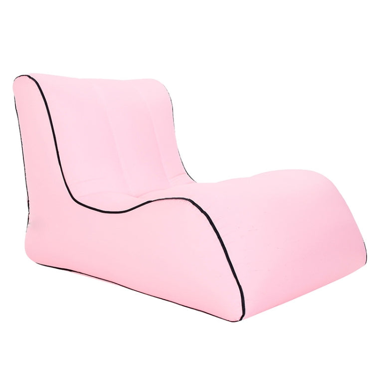 BB1803 Foldable Portable Inflatable Sofa Single Outdoor Inflatable Seat, Size: 100 x 80 x 70cm(Pink)