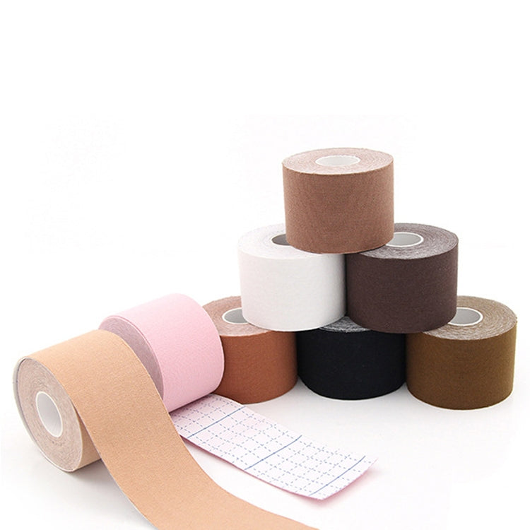 Chest Stickers Sports Tape Muscle Stickers Elastic Fabric Nipple Stickers, Specification: 5cm x 5m(Skin Color)