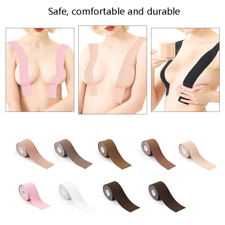 Chest Stickers Sports Tape Muscle Stickers Elastic Fabric Nipple Stickers, Specification: 5cm x 5m(Skin Color)