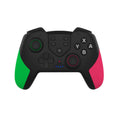 T23 Wireless Bluetooth Game Handle With Vibration And Wake Up Macro Programming Function Handle For Nintendo Switch PRO(Pink Green)