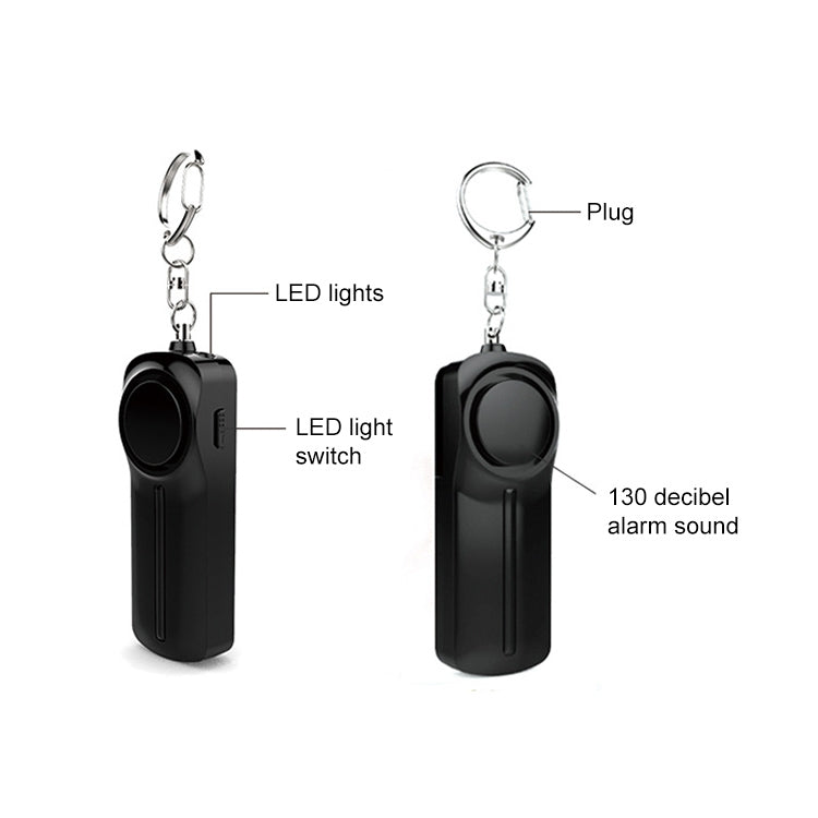 AF-9400 130dB Personal Alarm Pull Ring Women Self-Defense Keychain Alarm(Blue)