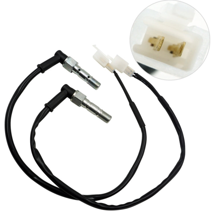 Motorcycle Accessories Disc Brake Pad M10 Hydraulic Brake Switch Double Hole Hydraulic Brake Switch, Specification: M10 x 1.00mm