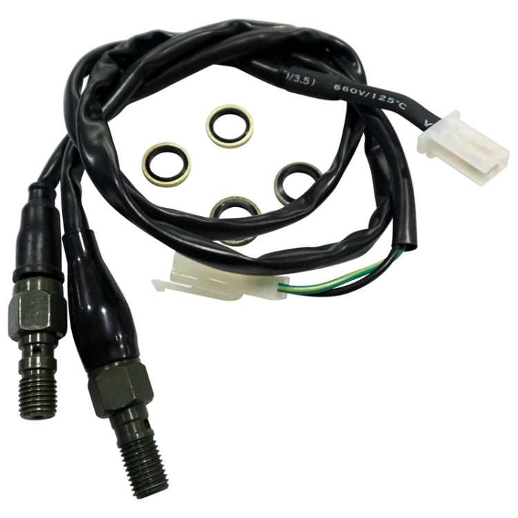 2 PCS Motorcycle Modified Accessories Disc Brake Hydraulic Switch Line, Specification: M10 x 1.25mm Plug