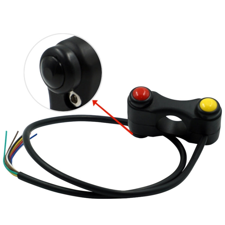 Motorcycle Electric Car Modified Accessories Three Button Multi-Function Start Speaker Far Near Light Switches