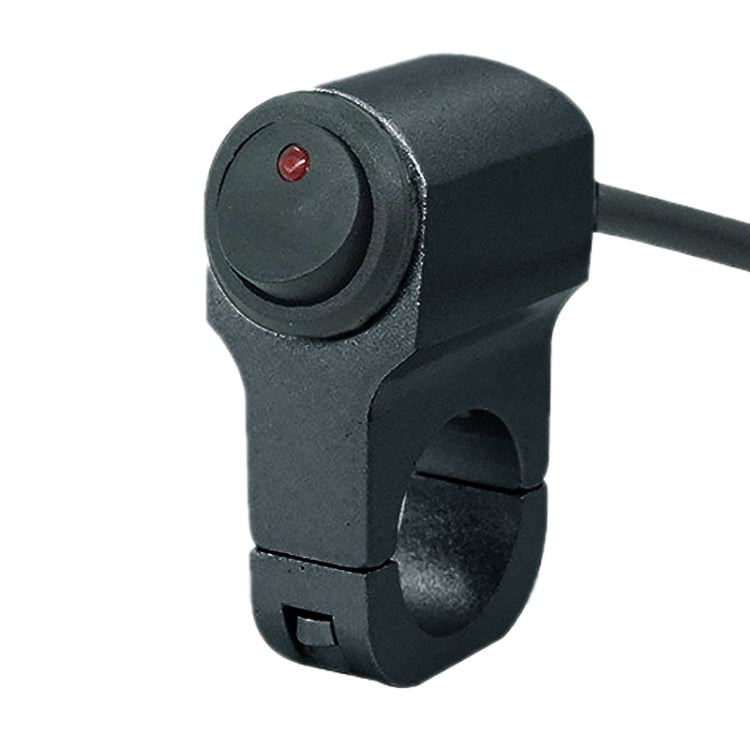 Motorcycle Aluminum Alloy Modified Handle Switch With Indicator Spotlights Fog Lights Headlights Power-Off Switch(Black)