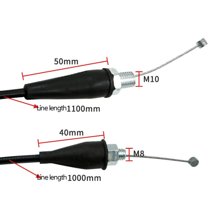 4 PCS Motorcycle Off-Road Vehicle Modification Accessories Handle Throttle Line, Specification: M10