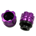 2 Pairs Motorcycle Modified Accessories Anti-Drop Cup CNC Aluminum Alloy Anti-Collision And Shock Absorbing Front Fork Cup(Purple)