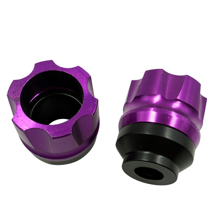 2 Pairs Motorcycle Modified Accessories Anti-Drop Cup CNC Aluminum Alloy Anti-Collision And Shock Absorbing Front Fork Cup(Purple)