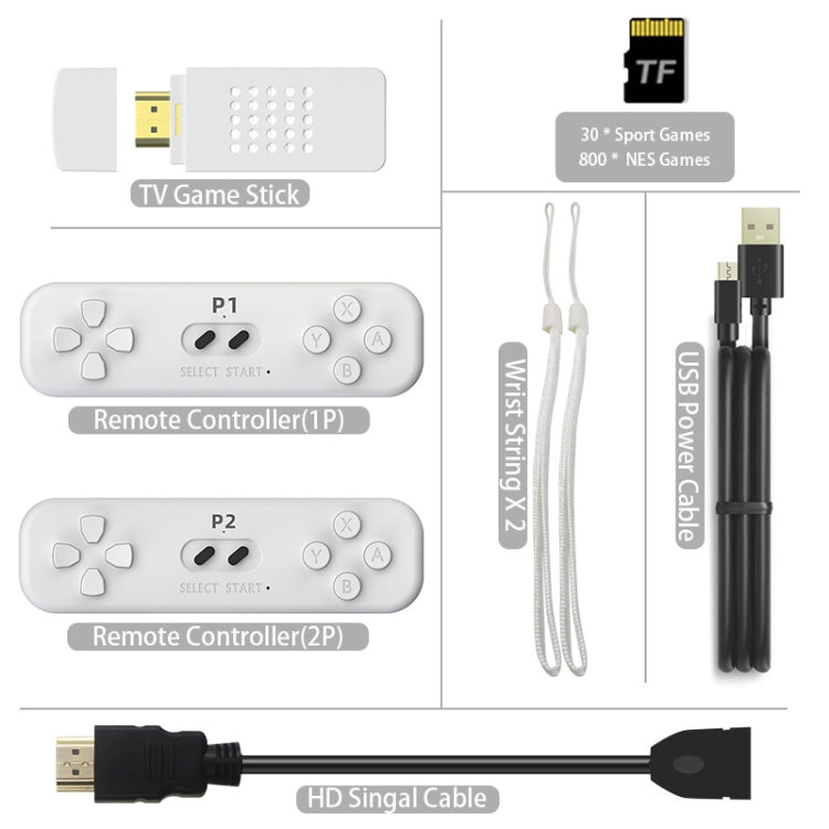 Mini Wireless Doubles HD TV Game Machine, Product color: Y2 FIT Somatosensory Version (830 Games)