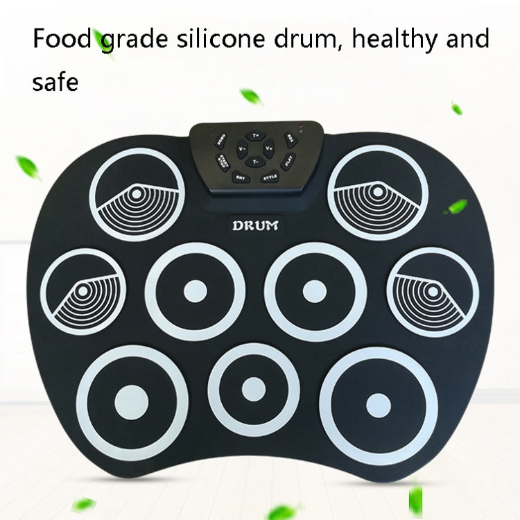 Silicone Folding Portable Hand-Rolled Drum DTX Game Strike Board(G800 Yellow)