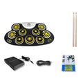 Children Hand Roll Electronic Drum DTX Game Portable Drum(G600 Yellow)