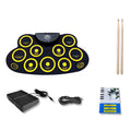 Children Hand Roll Electronic Drum DTX Game Portable Drum(G621 Yellow)