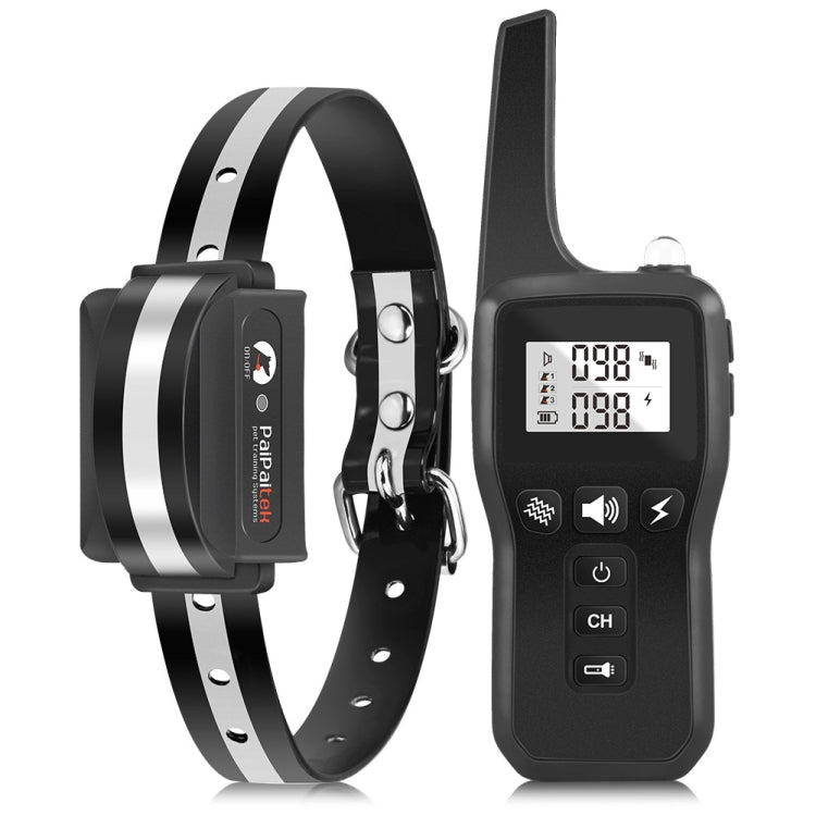 PaiPaitek PD529 Remote Control Dog Training Device Voice Control Anti-Barking Device Dog Training Device(Black)