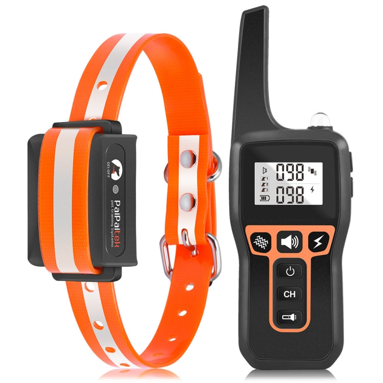 PaiPaitek PD529 Remote Control Dog Training Device Voice Control Anti-Barking Device Dog Training Device(Orange)