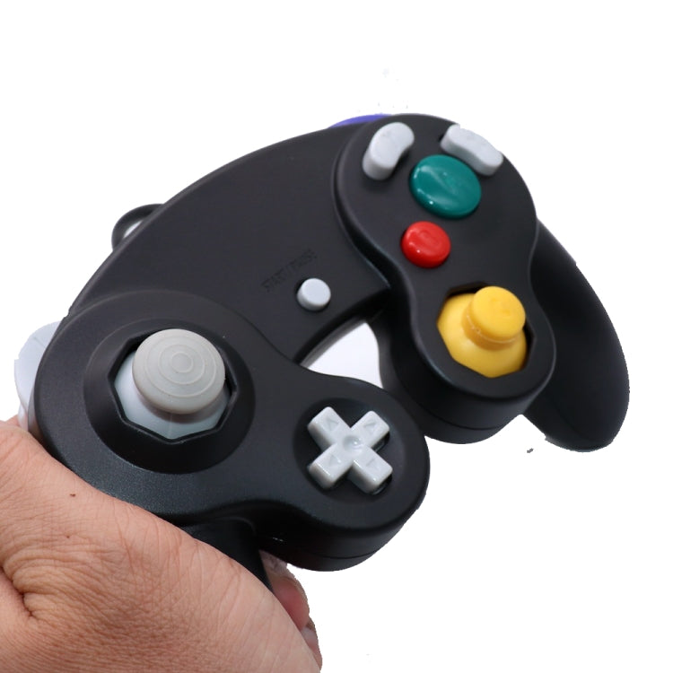 5 PCS Single Point Vibrating Controller Wired Game Controller For Nintendo NGC(Ink Green)