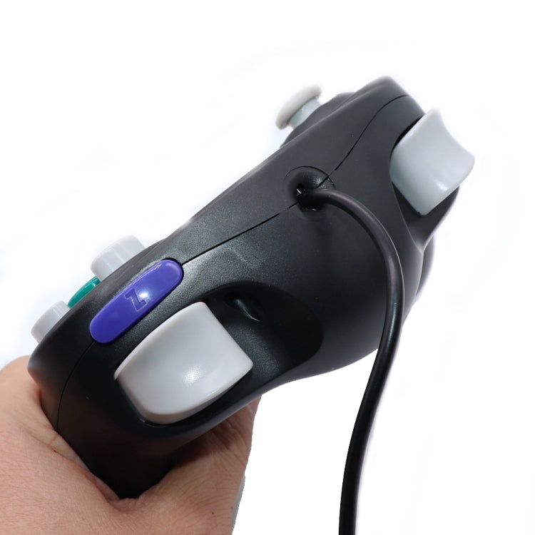 5 PCS Single Point Vibrating Controller Wired Game Controller For Nintendo NGC(Transparent Yellow)