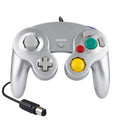 2 PCS Single Point Vibrating Controller Wired Game Controller For Nintendo NGC / Wii, Product color: Silver