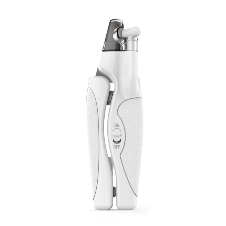 Pet LED Light Nail Tie Anti-Bloodline Nail Trimmer(White)