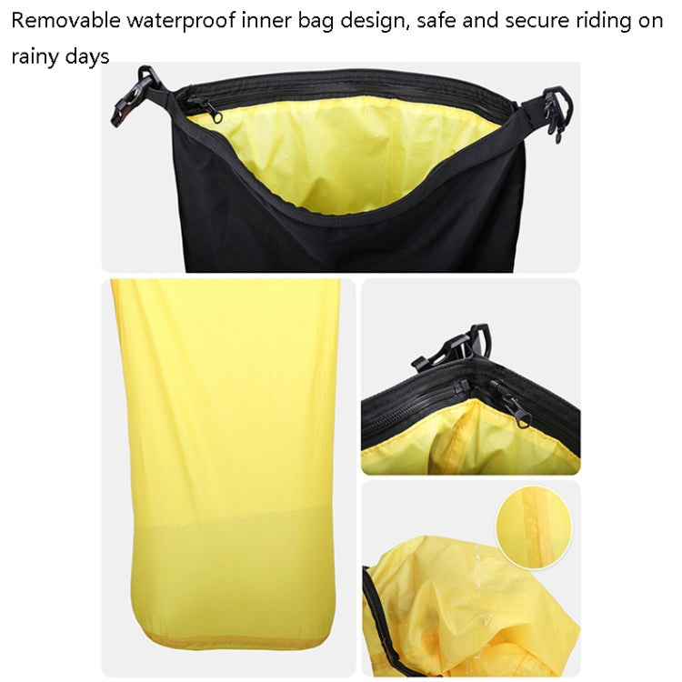 Rhinowalk Multi-Function Motorcycle Rear Seat Bag Combination Rear Shelf Pannier, Colour: Yellow 20L