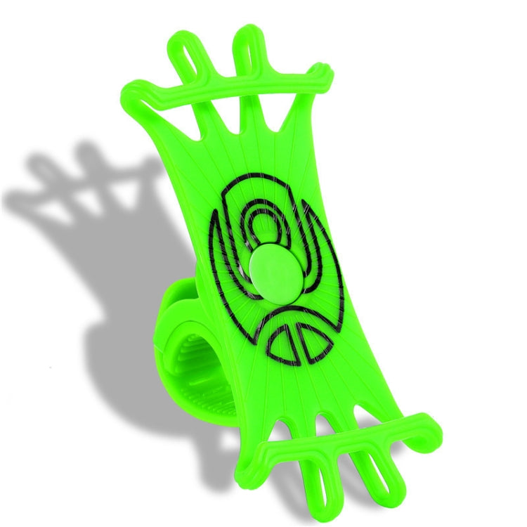 Multifunctional Silicone Bicycle Mobile Phone Holder Motorcycle Riding Navigation Fixed Bracket(Green)