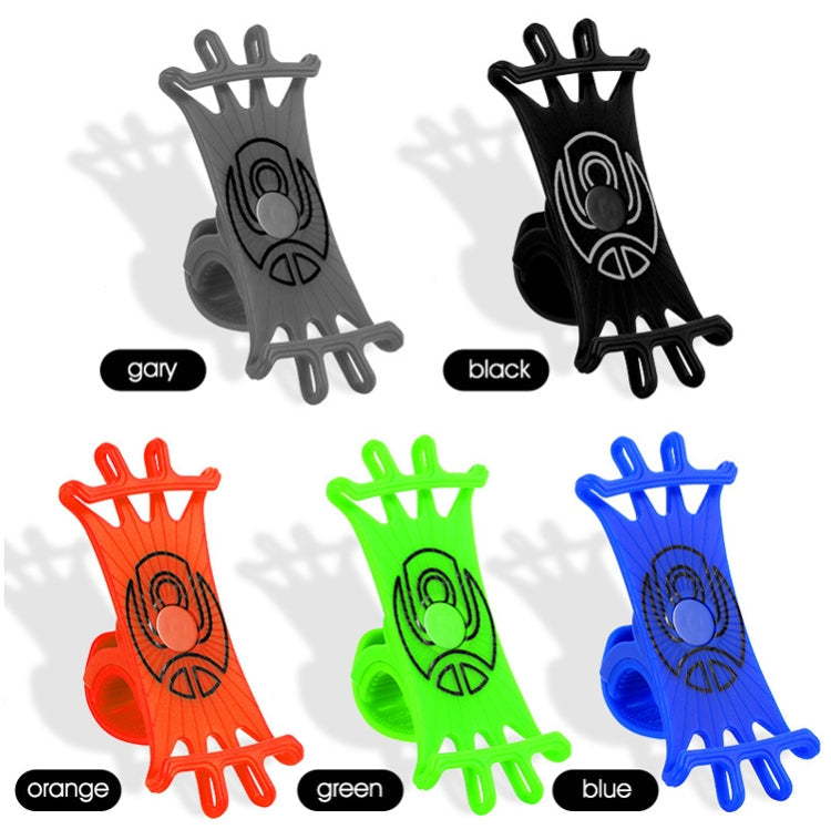Multifunctional Silicone Bicycle Mobile Phone Holder Motorcycle Riding Navigation Fixed Bracket(Gray)