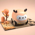Cartoon Cute Pet Pull Back Car Children Mini Puzzle Inertia Car Toy(Deer)