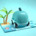 Cartoon Cute Pet Pull Back Car Children Mini Puzzle Inertia Car Toy(Whale)