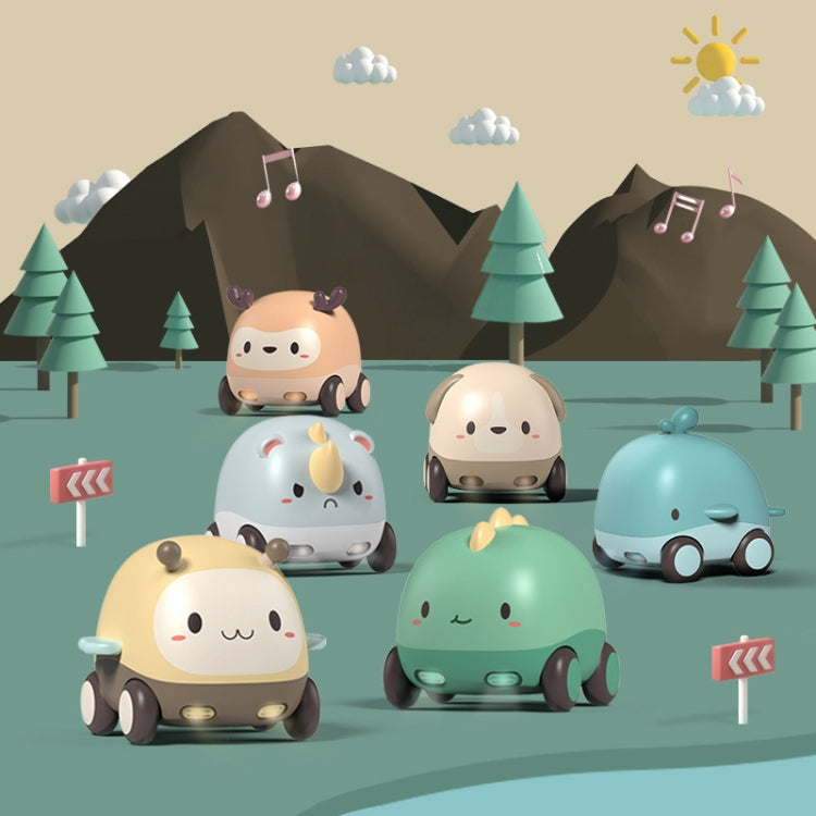 Cartoon Cute Pet Pull Back Car Children Mini Puzzle Inertia Car Toy(Puppy)