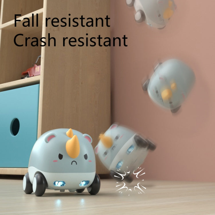 Cartoon Cute Pet Pull Back Car Children Mini Puzzle Inertia Car Toy(Whale)