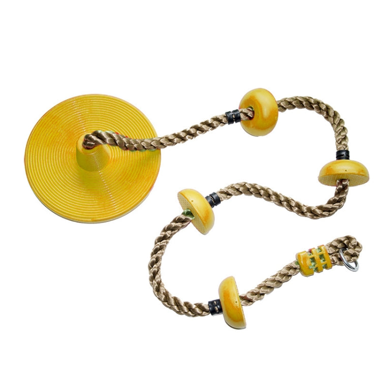 Children Swing Climbing Rope Big Small Disc Sling Rope Swing,Random Color Delivery
