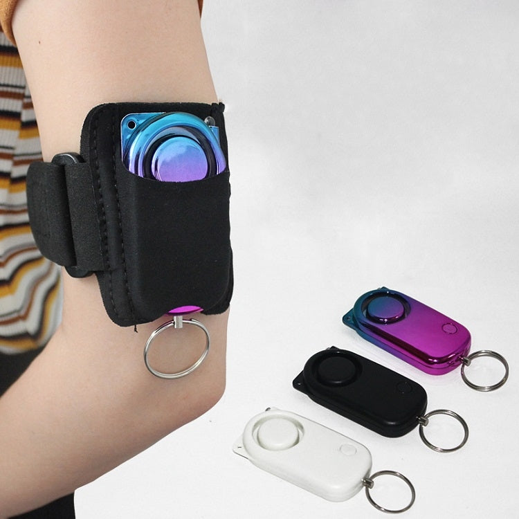 PLAPIE YY-705 120dB Outdoor Sports Runner Personal Alarm(White+Conventional Wristband)