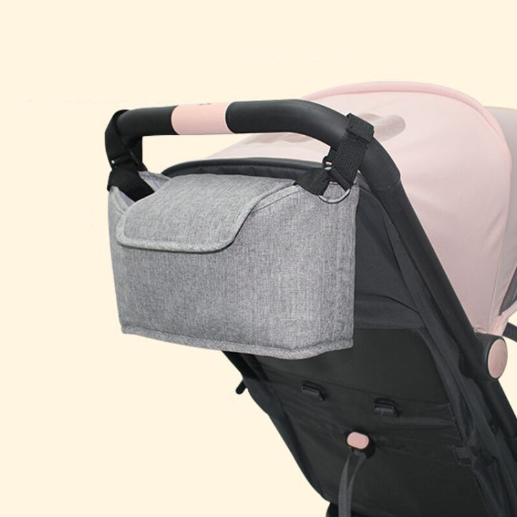 Stroller Storage Hanging Bag Multifunctional Large Capacity Stroller Bag(Linen Blue)