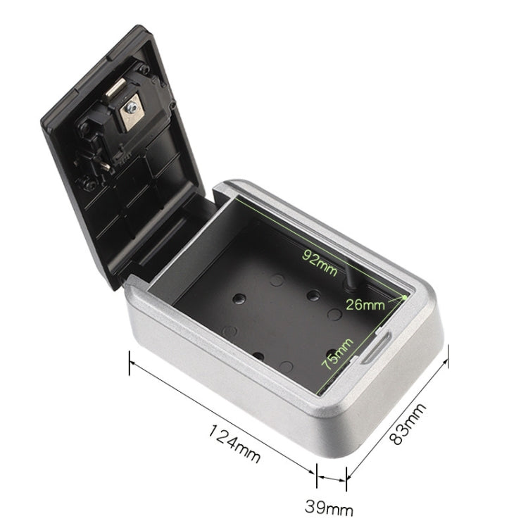 KB-Q-FSG Large Capacity Wall-Mounted Key Box Password Key Storage Box(Black)
