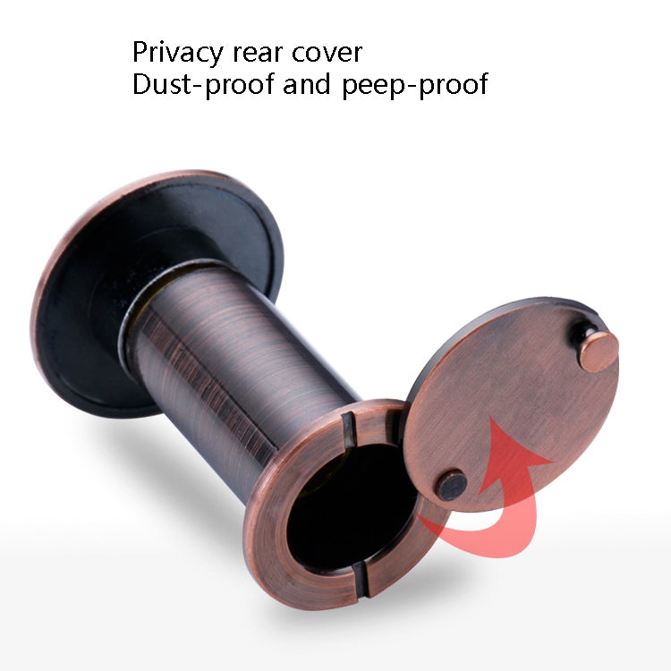 2 PCS Security Door Cat Eye HD Glass Lens 200 Degrees Wide-Angle Anti-Tiny Hotel Door Eye, Specification: 16mm Green Bronze