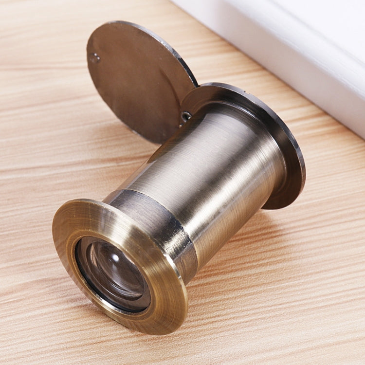 2 PCS Security Door Cat Eye HD Glass Lens 200 Degrees Wide-Angle Anti-Tiny Hotel Door Eye, Specification: 26mm Green Bronze