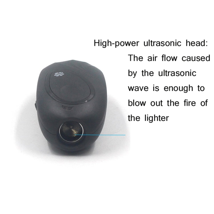 Portable Dog Repeller Adjustable Frequency Ultrasonic Dog Training Device(Gray)