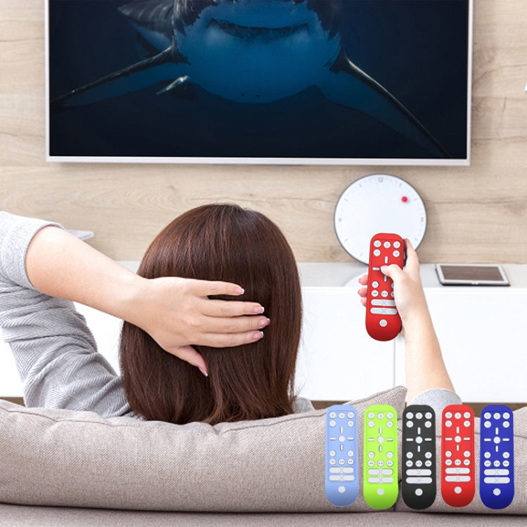 2 PCS Remote Control Silicone Protective Cover Is Suitable For PS5 Media Remote( Luminous Blue)