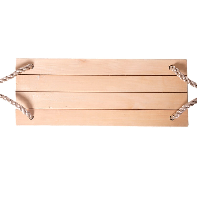 Adult Children Indoor Outdoor Wooden Swing Four Plank Swing,Random Color Delivery（Red)