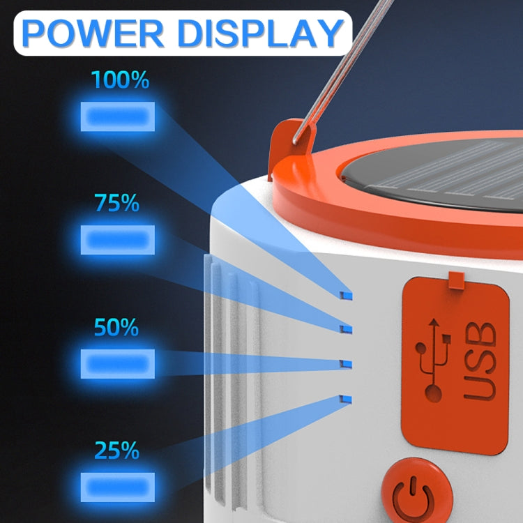 Solar LED Bulb Light Household Emergency Light Mobile Night Market Lamp, Style: V66 8W 42 LED 4 Battery + Power Output