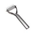 Pet Comb Zinc Alloy Double-Sided Cat Dog Cleaning Beauty Hair Removal Comb, Specification: Black Small(Ordinary Packaging)