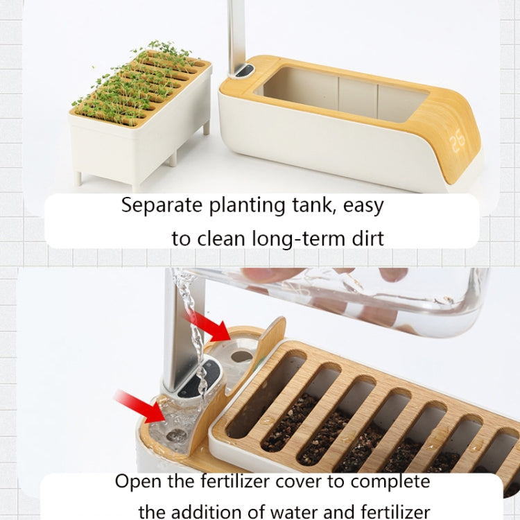 H003 Intelligent Hydroponic Vegetable Planting Machine Full-Spectrum Plant Growth Lamp Soil-Cultivation Vegetable Flower Pot(No Temperature Display)