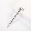Outdoor Anti-Wolf Supplies Equipment Pen Stick With Key Ring(Silver)