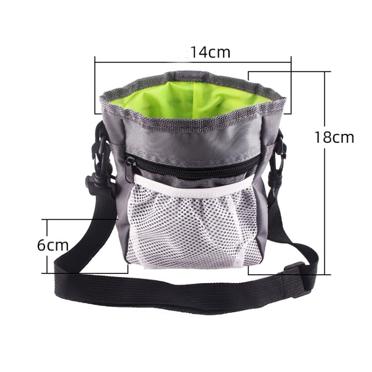 Pet Training Bag Snack Bag Outdoor Waist Bag Portable Two-In-One Foldable Multifunctional Bag(Red)