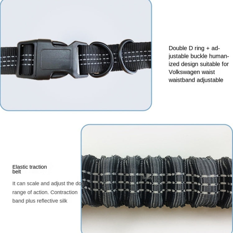 Running Reflective Double Telescopic Dog Rope Dog Chain Traction(Orange)
