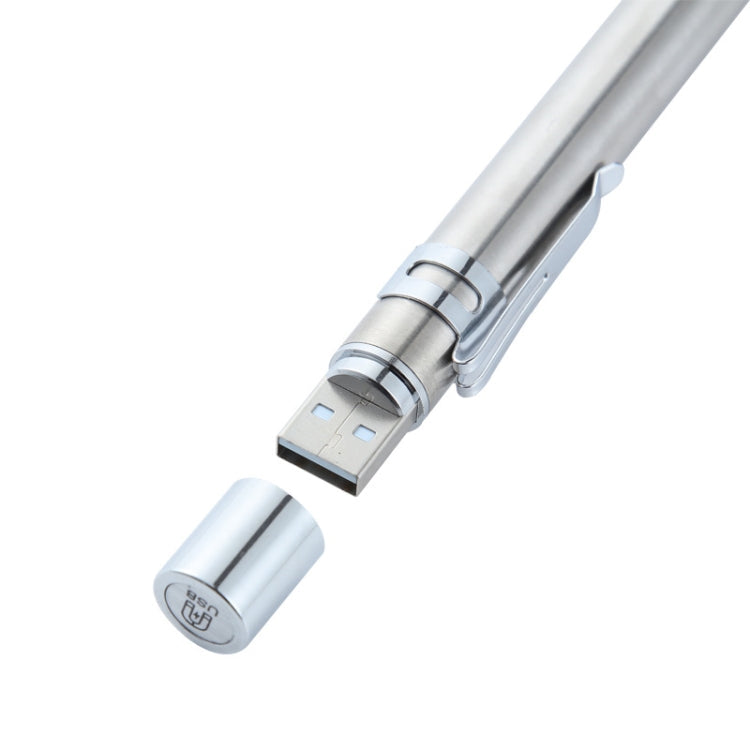 Flashlight Pupil Pen Light Yellow White Dual Light Source Dental Light LED Stainless Steel Morning Inspection Light(Black)